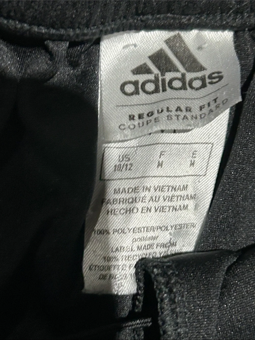 adidas Black Shorts with White Side Stripes